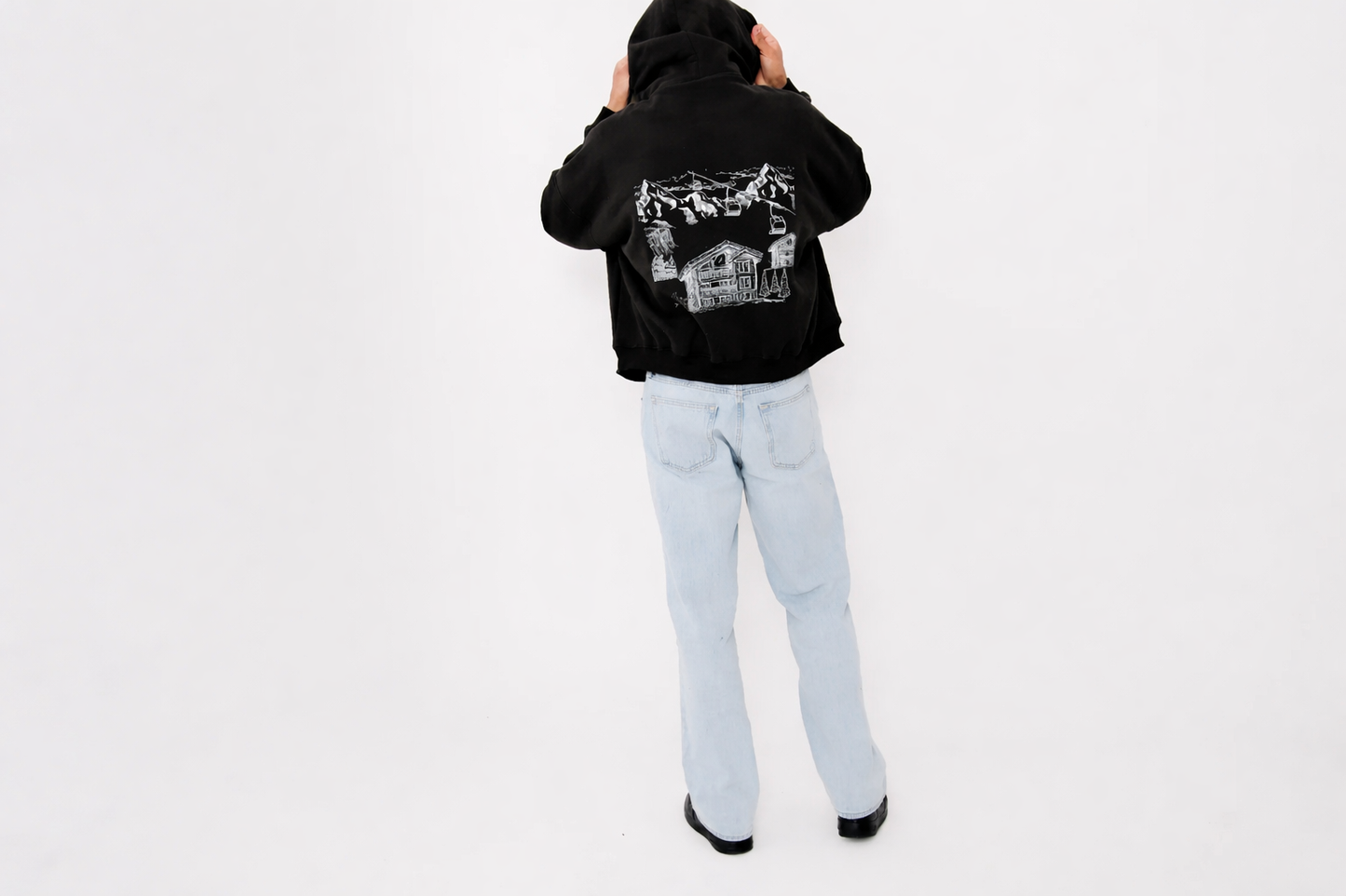 Mountain Town Hoodie - Brown
