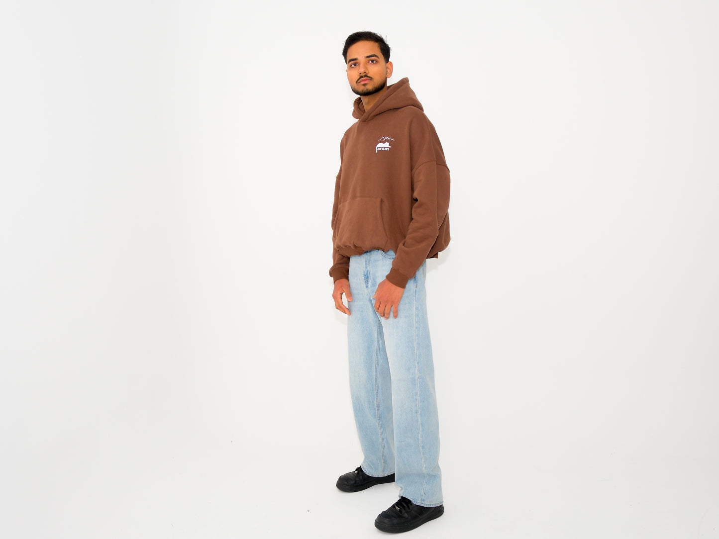 Mountain Town Hoodie - Brown
