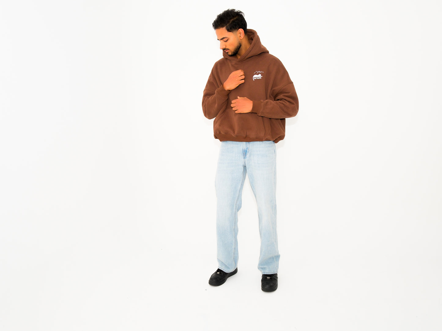 Mountain Town Hoodie - Brown