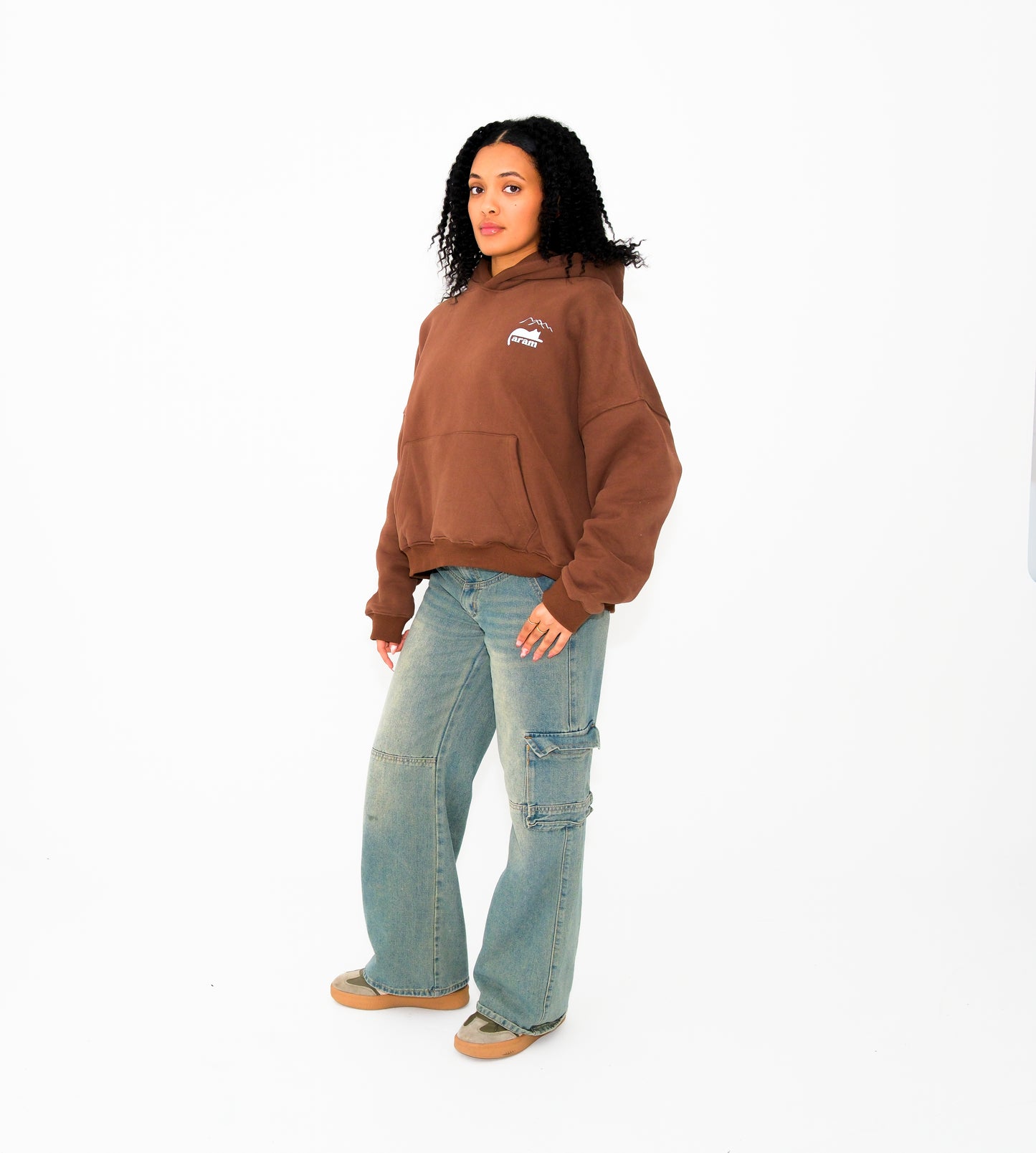 Mountain Town Hoodie - Brown